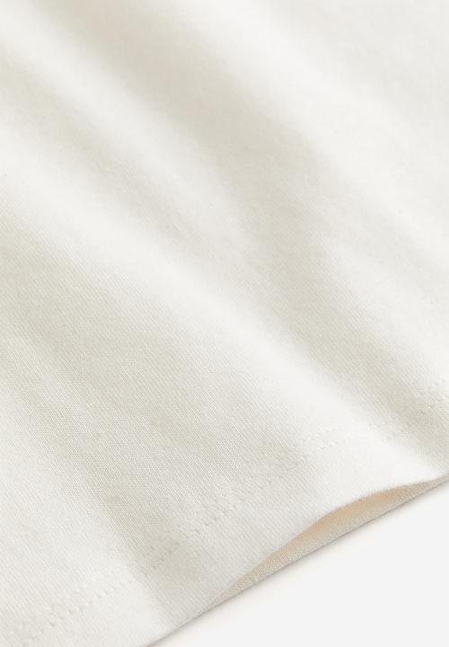 H&M - Printed t-shirt - cream champ de mars