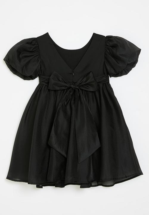 Pop Candy - Puff sleeve dress - black