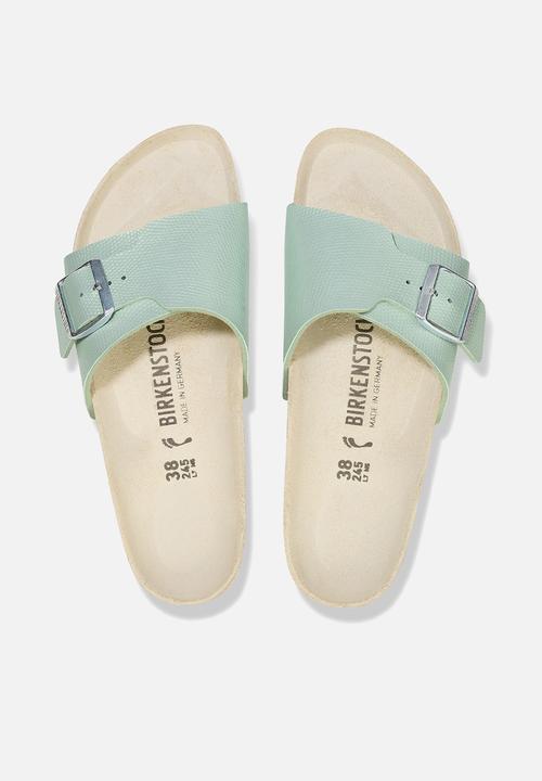 Birkenstock - Catalina shiny lizard narrow - surf green