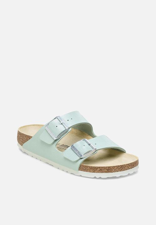 Birkenstock - Arizona shiny lizard narrow - surf green