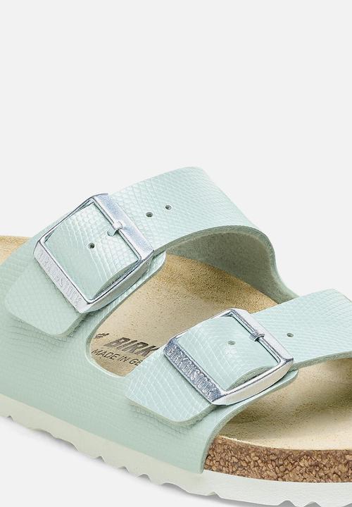 Birkenstock - Arizona shiny lizard narrow - surf green