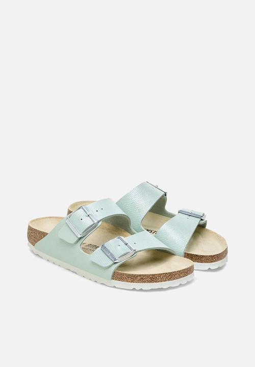 Birkenstock - Arizona shiny lizard narrow - surf green