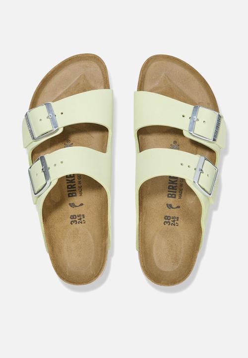 Birkenstock - Arizona leather narrow - faded lime