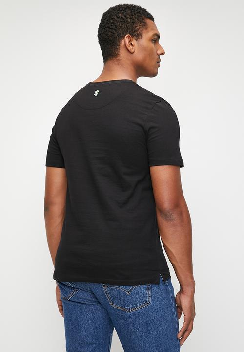 Pringle of Scotland - Ezra short sleeve logo crew tee - black
