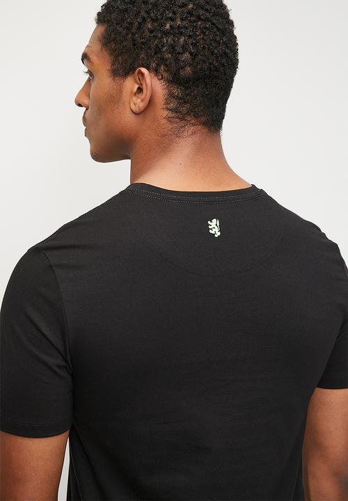 Pringle of Scotland - Ezra short sleeve logo crew tee - black
