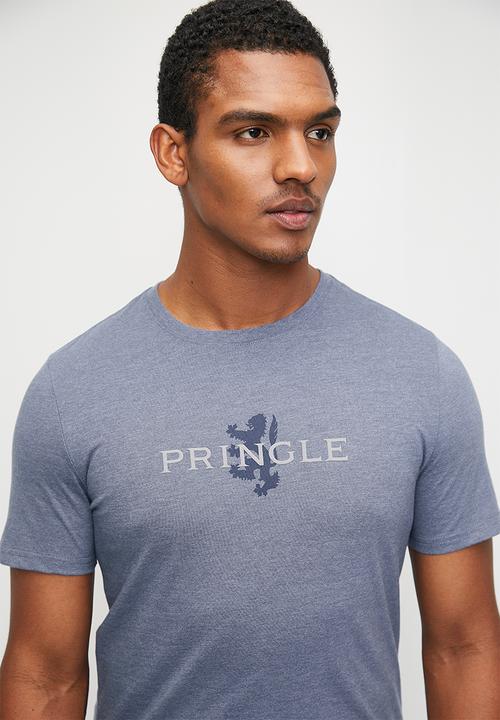 Pringle of Scotland - Colton short sleeve crew neck tee - blue