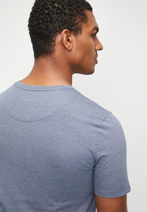 Pringle of Scotland - Colton short sleeve crew neck tee - blue