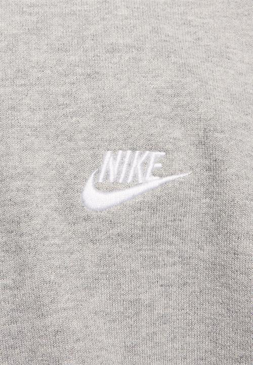 Nike - Nike Club Fleece Oversized French Terry Crew  - dk grey heather/smoke