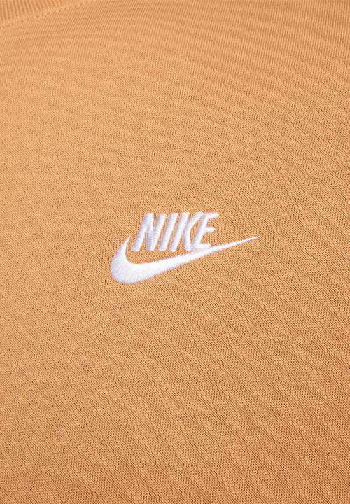 Nike - Nike Sportswear Club Fleece Men's Crew - flax/white