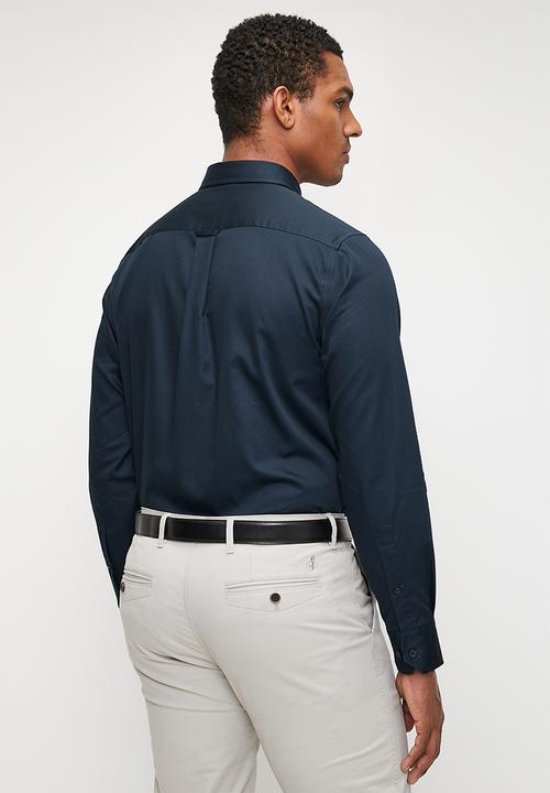 Pringle of Scotland - William long sleeve classic shirt - navy
