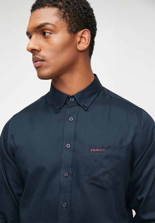 Pringle of Scotland - William long sleeve classic shirt - navy