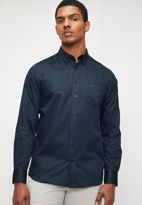 Pringle of Scotland - William long sleeve classic shirt - navy
