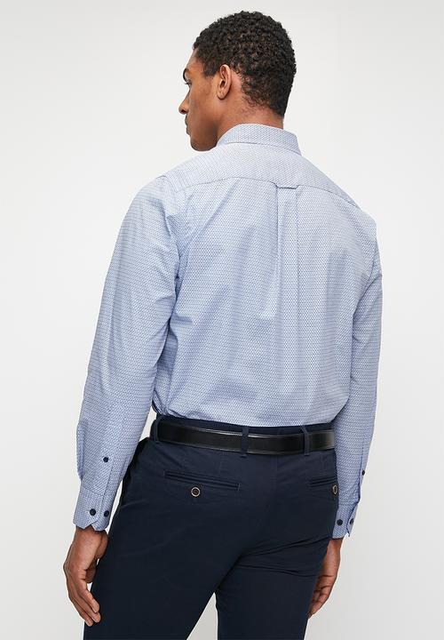 Pringle of Scotland - Harrison long sleeve classic shirt  - blue