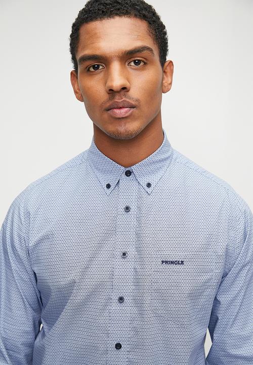 Pringle of Scotland - Harrison long sleeve classic shirt  - blue
