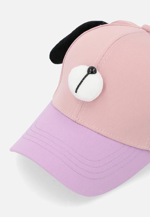 Pop Candy - Colour block novelty cap - pink & lilac
