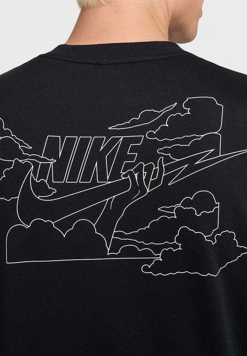 Nike - Nike Club Crew Bolt sweatshirt - black/white