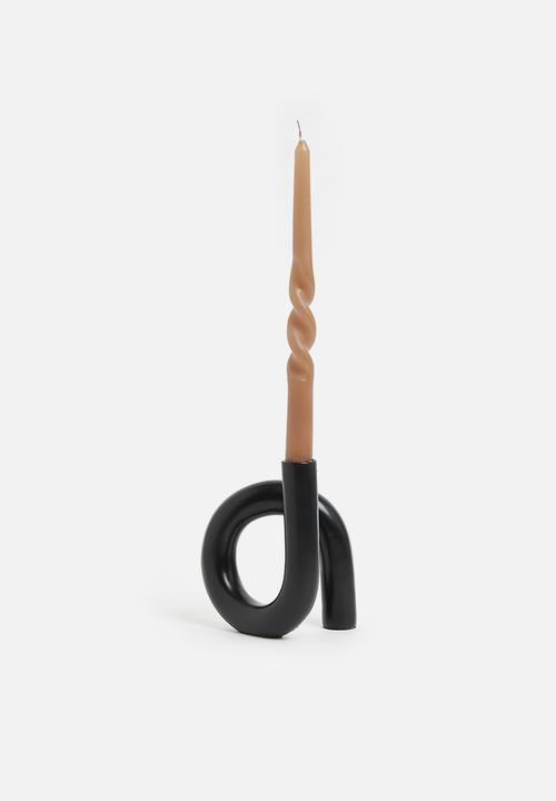 H&S - Twisted Candle Set - Peach