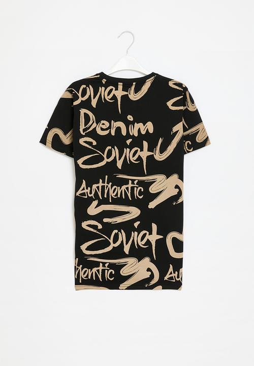 SOVIET - Boys crew neck rotary print  - black3