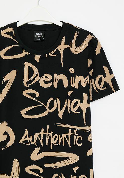 SOVIET - Boys crew neck rotary print  - black3