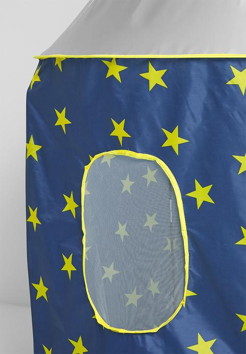 Pop Candy - Space rocket play tent - blue & grey