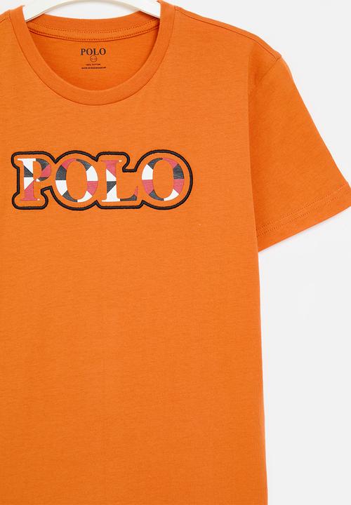 POLO - Boys ted printed short sleeve tee - orange