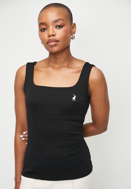 POLO - Wmn Ariana Sleeveless Square Neck Tank - Black