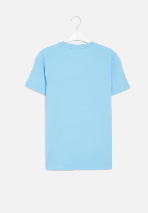 POLO - Boys gary printed ss tee - blue
