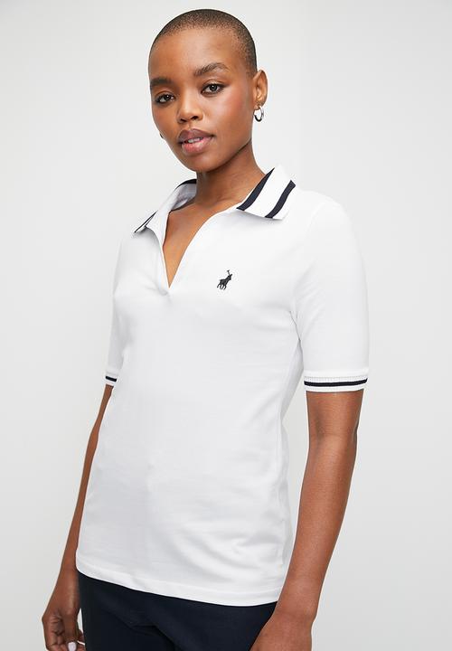 POLO - Wmn Mia Ms Johnny Collar Golfer - White