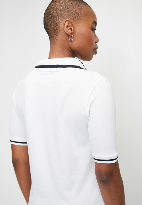 POLO - Wmn Mia Ms Johnny Collar Golfer - White