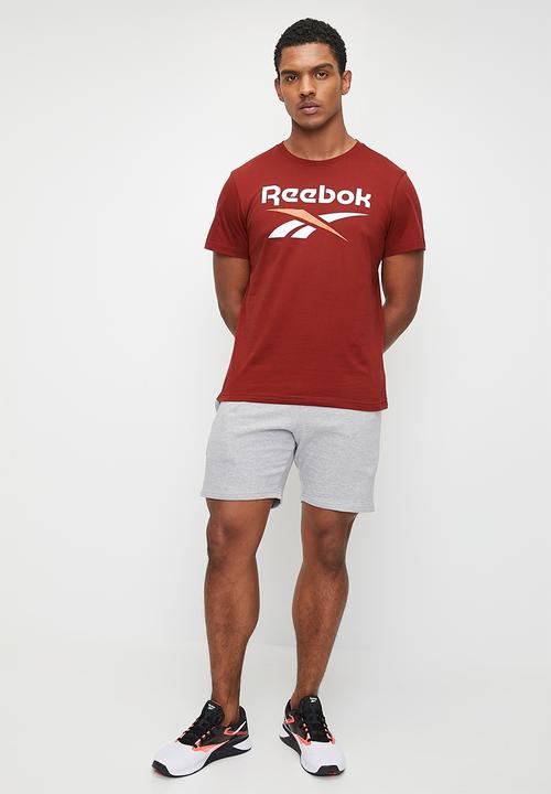 Reebok - Reebok identity big logo tee - rich maroon