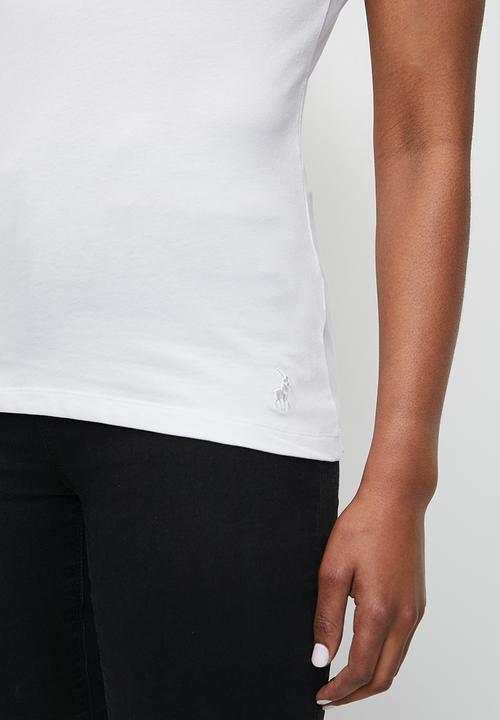 POLO - Wmn Addison Beaded Short Sleeve T-Shirt - White