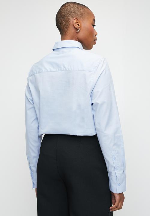 POLO - Wmn Giselle Long Sleeve Oxford Shirt - Blue