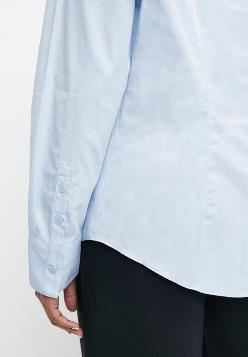 POLO - Wmn Giselle Long Sleeve Oxford Shirt - Blue