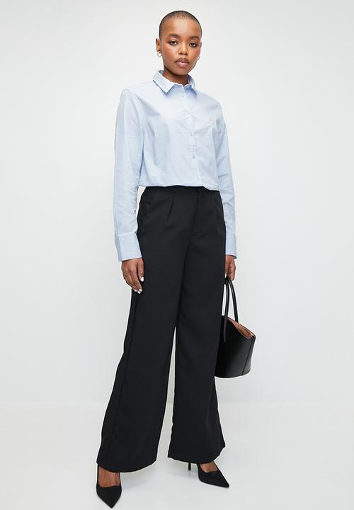 POLO - Wmn Giselle Long Sleeve Oxford Shirt - Blue