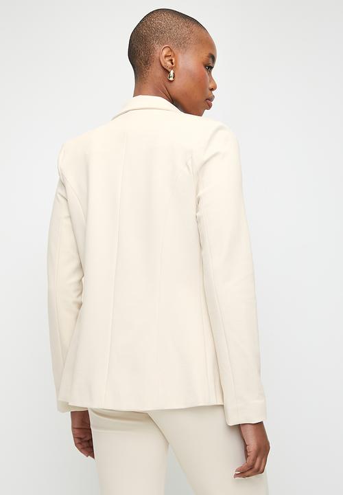 POLO - Wmn Blair Long Sleeve Crest Blazer - Sand