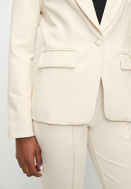 POLO - Wmn Blair Long Sleeve Crest Blazer - Sand