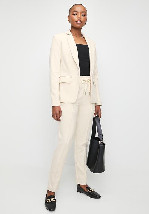 POLO - Wmn Blair Long Sleeve Crest Blazer - Sand