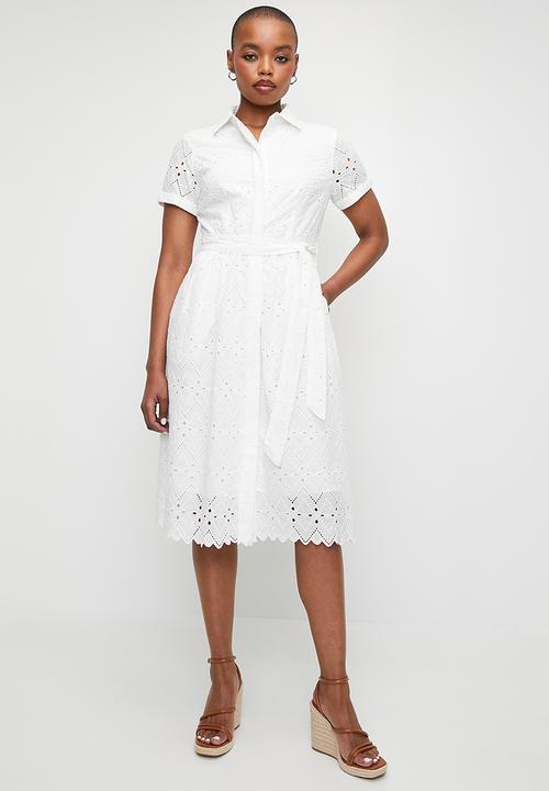 Pringle victoria lace dress - white