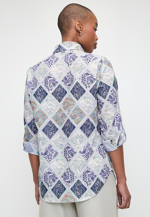 Pringle of Scotland - Pringle lucy satin shirt - multi
