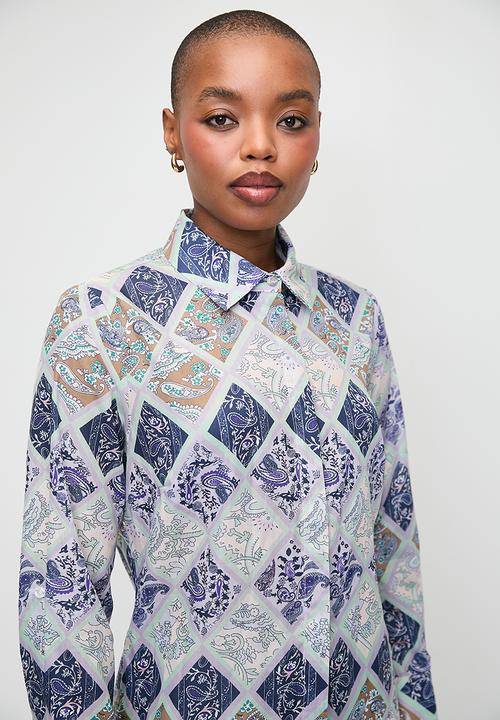 Pringle of Scotland - Pringle lucy satin shirt - multi