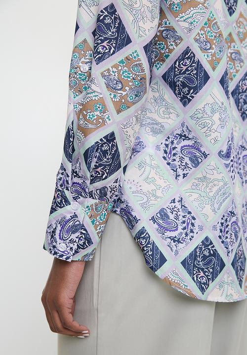Pringle of Scotland - Pringle lucy satin shirt - multi