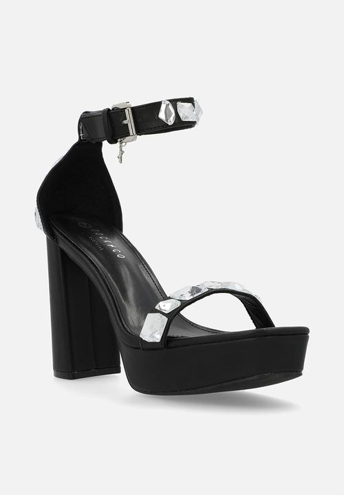 Rock & Co - London 1 platform heel - black