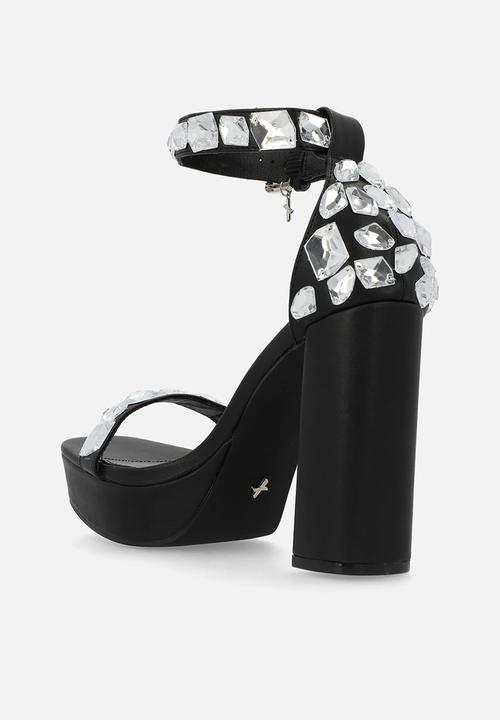 Rock & Co - London 1 platform heel - black