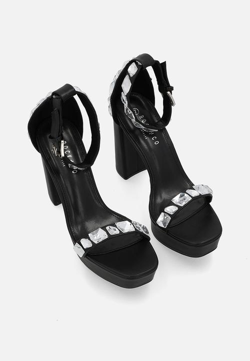 Rock & Co - London 1 platform heel - black