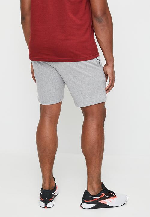 Reebok - Reebok identity small logo fleece short - grey 