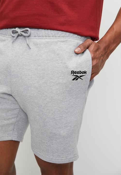 Reebok - Reebok identity small logo fleece short - grey 