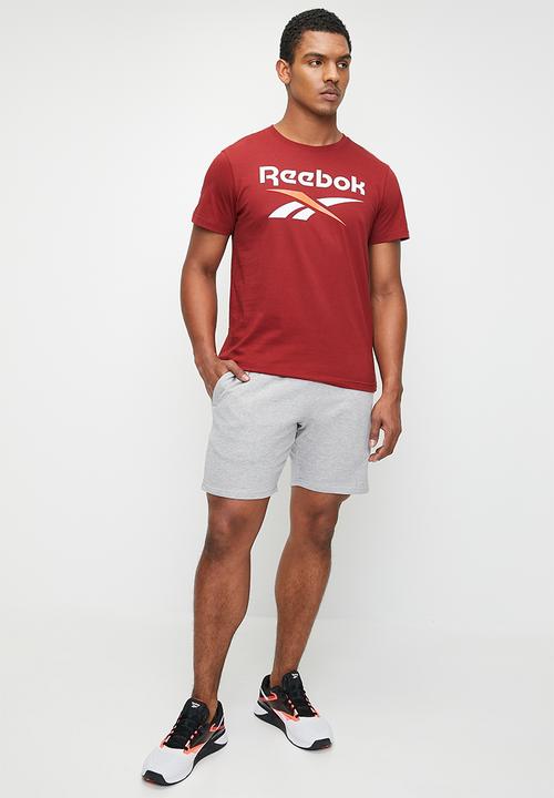 Reebok - Reebok identity small logo fleece short - grey 