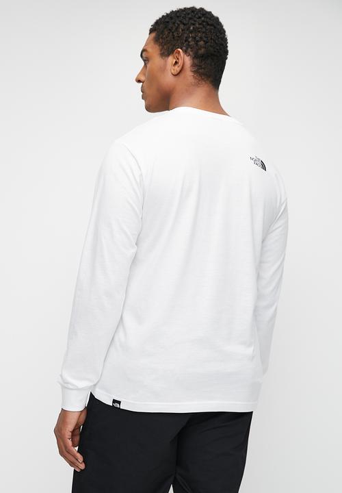 The North Face - M Long sleeve tee - white 