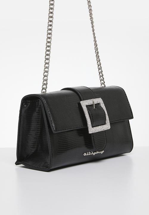 SISSY BOY - Buckle Crossbody - Black