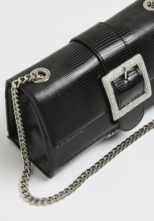 SISSY BOY - Buckle Crossbody - Black